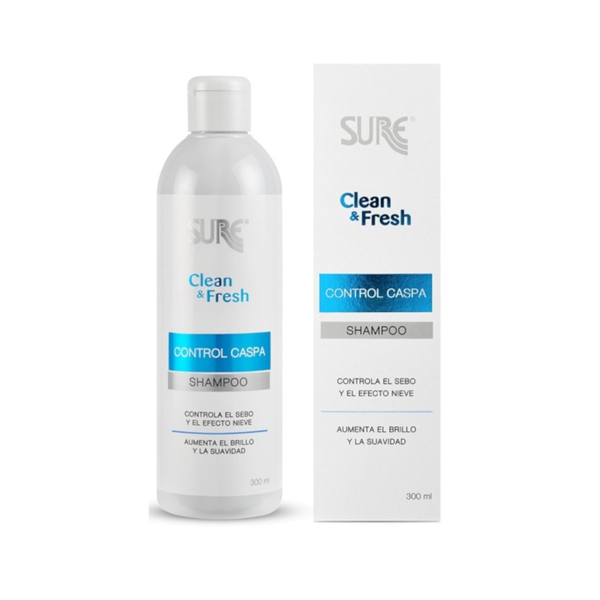 Shampoo Sure Clean&Fresh Comtrol Caida 300ml